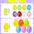 8 Pack Easter Eggs with Egg Shape Stree Ball Toys, Easter Basket Stuffers for Kids Toddlers, Squeeze Toys for Easter