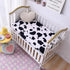 Soft Skin-friendly Printed Crib Sheet for Boys Girls,2 Pack Crib Mattress Sheet or Toddler Bed Sheet, Baby Fitted Crib Sheet (White Cow) by KWLOVER
