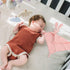 Organic Cotton Bunny Loveys, Soft & Breathable Newborn Security Blanket for Baby Boy Girl, Muslin Fabric