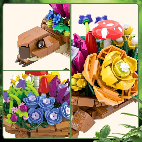 JMYZBD Set, 6+ (477Pcs) Sea Turtle Succulent Planter Building Turtle Flowers Pot Building Kit, Animals Botanical