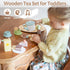 Set 34 Set 3-5, Set Wooden Tea Party for Little Girls, PCS Wooden Tea for Toddlers Pretend Play Kids Wood Tea Toy, Play