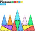 12pcs Set PTE03 PicassoTiles Magnetic Building Block Isosceles Triangle Magnet Tiles Construction Toy STEM Learning Kit
