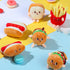 10 Backpack Aoriher Pcs Food Plush Toy Food Stuffed Animals Soft Simulation Hamburger Hot Dog French Fries Chicken