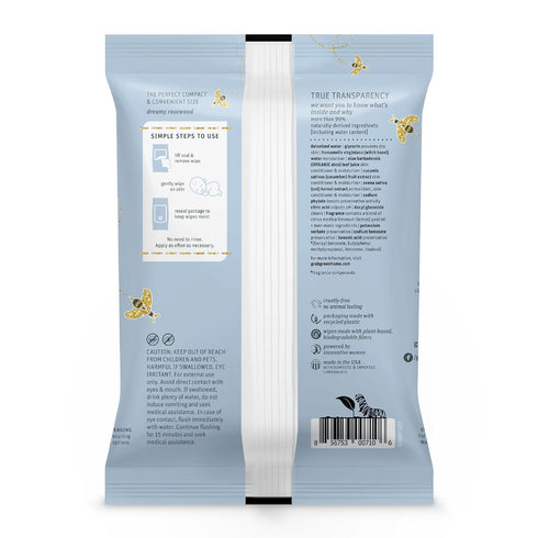 32 Common Packaging Grab Green Baby Witch Hazel Soothing Wipes, Wipes, Dreamy Rosewood Scent, Plant and Mineral Based
