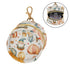 YETTASBIN Hot Air Balloon Gnome Portable Pacifier Holder Case with Metal Hook Buckle & Zipper for Diaper Bag