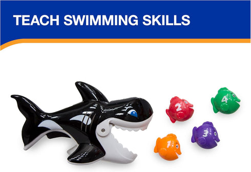 SwimWays Gobble Gobble Guppies, Educational Water Toy for Kids, Pool Party Favors & Bath Toys Ages 2+