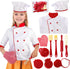 Noamus 11 Pcs Kid Chef Role Play Costume Set, Pretend Chef Outfit