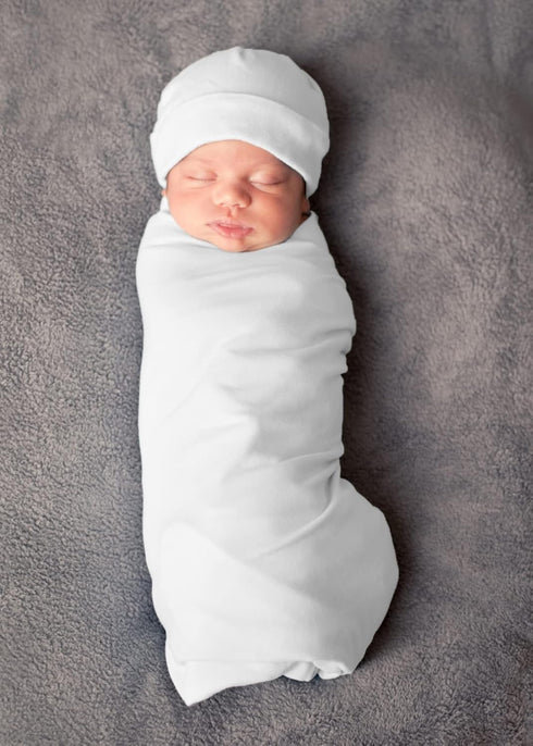 0-3 RATIVE Stretchy Swaddle Blanket Receiving Blankets with Headband Cap for Unisex Newborn Baby Months Boys Girls
