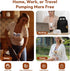 3 9 16/18/20/22/24mm 2 Pack Wearable Breastfeeding Pump Hands Free of Long Battery Life, Portable Electric Wireless