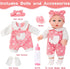 12'' Playset,Pacifier,Feeding 3+ DONTNO Baby Doll in Gift Box with Clothes Accessories Bottle. Gift Idea for Ages