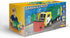 JOYIN Large Friction Powered Garbage Truck Toy Set, Includes Dumpster, Trash Bins, and Learning Cards for Kids