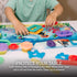 40 Pack Disposable Placemats for Baby, 12" x 18" Sticky Kids Eating Mat, Toddler Place mat for Restaurants
