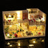 Flever Dollhouse Miniature DIY House Kit with Japanese Style, Creative Room with Furniture for Romantic Valentine's
