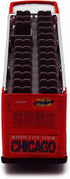 Chicago Sightseeing Double Decker Bus Open Top, Red 2168CG - 6 Inch Scale Diecast Model Replica
