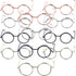 NUOBESTY 20pcs Mini Glasses Doll Dress Up Accessories, Tiny Eyeglasses for Dolls, Miniature Things for Doll Costumes