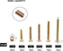 binifiMux 100pcs 1/4-20" Baby Bed Crib Screws Hardware Replacement Kit, Crib Hardware Screws Barrel Nuts Replacement