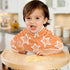 tplaotee 22x11in Orange Stars Cotton Large Burp Cloths for Baby Good Absorbent? Baby wash Cloth for Gender Neutral