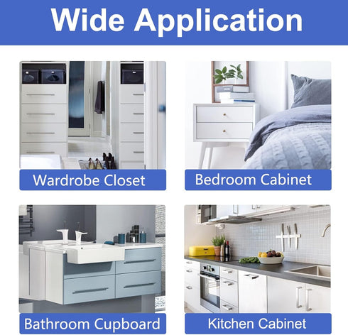 ROTOPATA Magnetic Cabinet Locks for Babies, Baby Proofing Safety Latch for Cabinets Drawers, 10 Locks & 2 Keys