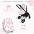 Car Seat Cover Baby Girls Winter, Dual Zipper Infant Carseat Covers with Breathable Mesh, Universal & Warm Protection