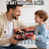 3 4 5 Playset 3+ Lehoo Castle Fire Truck Toy for Years Old Boys, Fire Trucks with Rotating Ladder, Realistic Lights