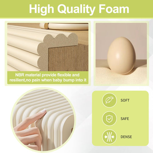 DBYDBY Protector,6.56ft 6.56Ft 7.8" 0.47" Baby Proofing Wall Corner Protector,Edge Guard Corner Thinken Soft Corner