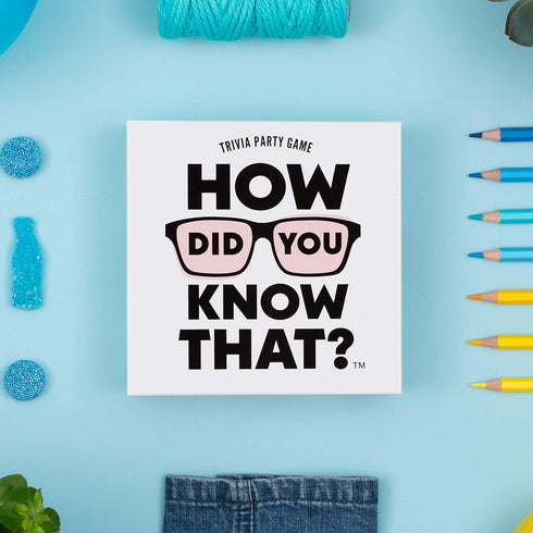 Trivia Party Game - Hygge Games How Did You Know That? in White