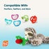 0M+, 100% RaZbaby JollyPop Pacifier, Holder w/Detachable Baby Pacifier, Stuffed Animal RaZbuddy, All Ages Medical Grade