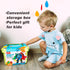 SOMMER 5-in-1 Magnetic Vehicles Toy Playset, Mix and Match STEM Stacking Assembling Car Kit with Storage Box for Kids