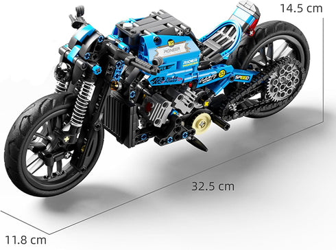 Motorcycle Toy Building Sets with 469 Particles, STEM Educational Model Kit for Children Age 8+