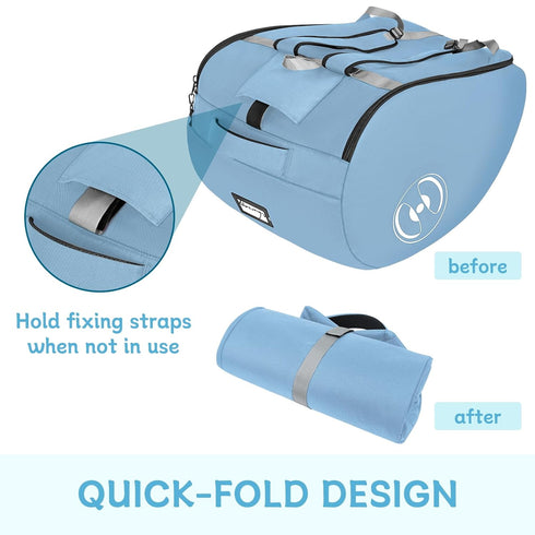 Backpack YOREPEK Padded Stroller Travel Bag for Airplane, Fits for Doona Stroller with isofix Base, Sturdy Stroller Bag