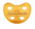 1 Count (12-18 SWEETIE Rubber Pacifier Natural Rubber Pacifier Rounded Heart Shape Rubber Original Natural Rubber