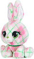 P.Lushes Pets Kennedy Karrats Designer Fashion Plush Toy - Collectible Bunny Stuffed Animal, Pink and Green, 6”