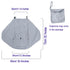 Stroller Sun Shade, Universal Baby Stroller Cover for Sun, Bassinet Blackout Cover (0-6m), Gray