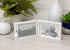 The Grandparent Gift Co. First Great-Grandchild Picture Frame - White Double Hinged Tabletop Frame Holds 4"x6" Pictures