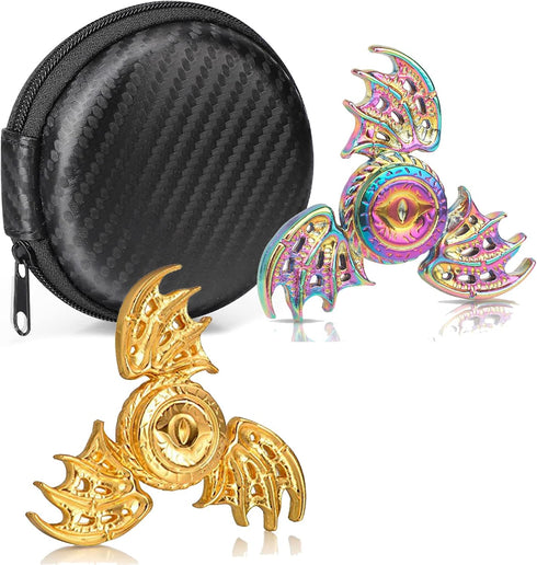 Dragon Fidget Spinner Toys, Phoenix Metal Desk Toy, Cool Hand Finger Spinners, 2 Pack Novelty Gift Prize