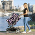 Schgap Purple Leopard Car Seat Cover for Babies Soft Stroller Cover Nursing Cover Breastfeeding Baby Carrier Covers