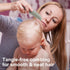 Set BumbleBee Newborn Baby Hair Brush & Comb - Wooden Brush with Soft Wool Bristles, Cradle Cap Brush for Boys, Girls