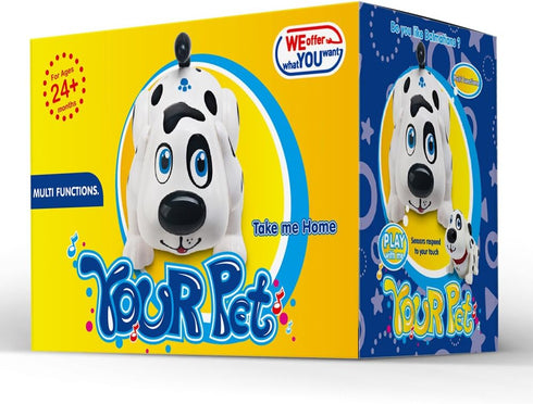 2+ WEofferwhatYOUwant Robot Dog Electronic Spanish Harry Puppy Bilingual Interactive Pet Dog Toy for Toddlers Walks