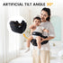 Ergonomic Baby Hip Carrier-Baby Waist Stool with Adjustable Strap and Chest Harness Huge Storage Enhanced Lumbar
