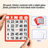 50-Pack Multi-Color Bingo Game Cards Set with Easy Read Numbers, Reusable Paper Sheets for Game Nights