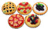 ThaiHonest Mixed 5 Assorted Lovely Pies Dollhouse Miniature Food,Tiny Food