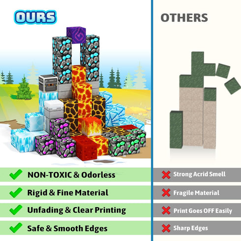 3-10, Magnetic Blocks Building Tiles for Kids - STEM Educational Sensory Toys for Boys & Girls Ages Christmas