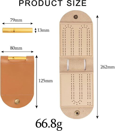 Set, 2 4 Folded:3.14x4.92in,After L:10.31in (1Pcs) Travel Cribbage Board Game Portable Cribbage Boards Unique Track