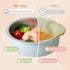 Seamless 4 13oz, 2 Pack Moonkie Baby Bowls with Suction, Stainless Steel & Silicone Toddler Bowls with Lids, One-Piece