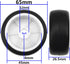 Plastic Wheel Rims 12mm Hex Hub & Rubber Tires with Foam, Compatible with HSP Tamiya HPI Kyosho 1/10 RC