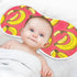 J JOYSAY 22''x11'' Set 4 1 Pack Banana Baby Burp Cloths for Boys Girls Large Cotton Burp Clothes Extra Absorbent Soft