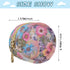 YETTASBIN Watercolor Floral Portable Pacifier Holder Case with Metal Hook Buckle & Zipper for Diaper Bag and Stroller