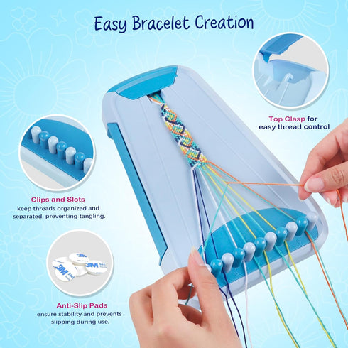 6 7 8 9 10 11 12 8-12 Bracelet Making Kit for Girls - Friendship Bracelet Kit - Easter Gifts for Ages Year Old Girl