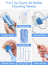 360 2000mAh Electric Baby Bottle Brush Cleaner for Travel BPA-Free Silicone, One-Button Deep Cleaning, Rechargeable