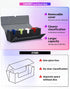 Card Storage Box with Dice Tray for MTG, 5 in 1 Card Deck Case Holds 900+ Unsleeved Cards, Strong Magnet Organizer